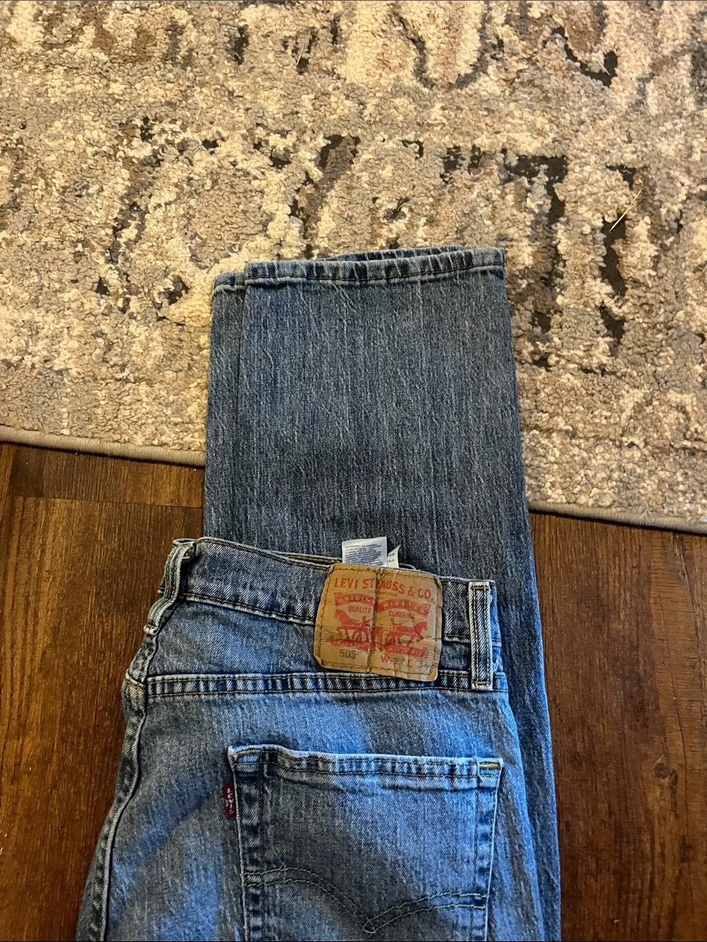 Levi's 505 Light Blue Straight-Leg Denim Jeans